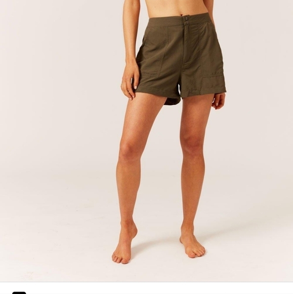 NWT Solid & Striped green zip off legs converable baggy pants Size large - Picture 4 of 15